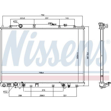 Wasserkühler PKW 69476 Wasserkühler PKW 69476