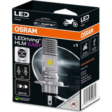 Osram LEDriving® HL EASY HS1 12V PX43t-38 6000K Weiß 1 Stück