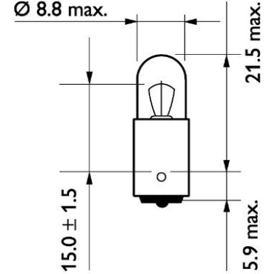 T4W 24V 4W BA9s Premium/Vision Blister 2 St. duo Philips 13929B2