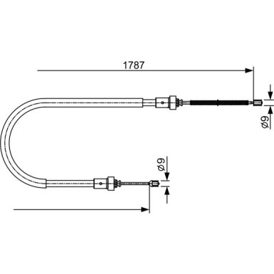 Handbremsseil 1987482410 Handbremsseil 1987482410
