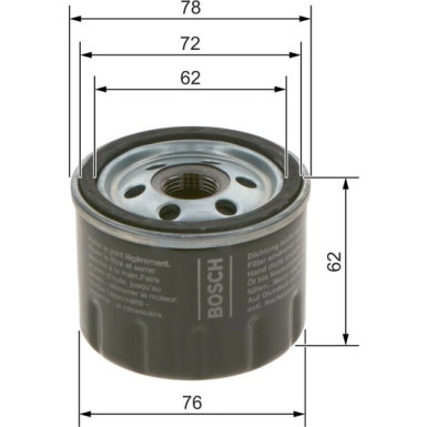 Ölfilter F 026 407 279 Ölfilter F 026 407 279