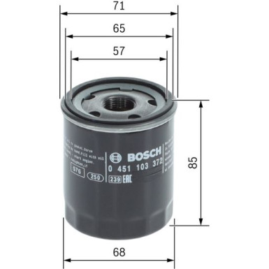 Ölfilter 0 451 103 372 Ölfilter 0 451 103 372