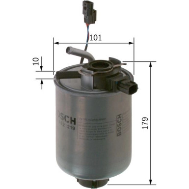 Kraftstofffilter NISSAN NP300 Navara 04 F 026 402 219