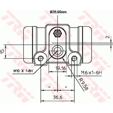 Radbremszylinder BWN240 Radbremszylinder BWN240