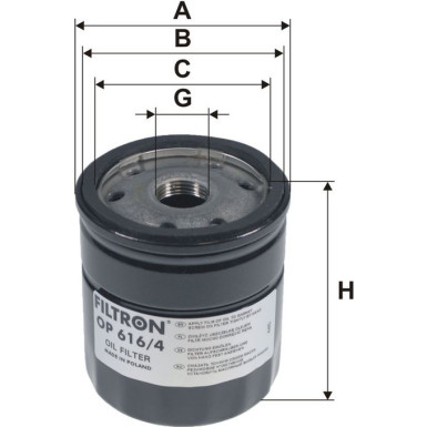 FILTRON Ölfilter OP 616/4 FILTRON Ölfilter OP 616/4