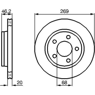 Bremsscheibe AUDI A8 0 986 478 316 Bremsscheibe AUDI A8 0 986 478 316