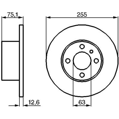 Bremsscheibe VA 0 986 478 032 Bremsscheibe VA 0 986 478 032