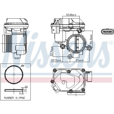 NISSENS Drosselklappenstutzen 955258 FIRST FIT NISSENS Drosselklappenstutzen 955258 FIRST FIT