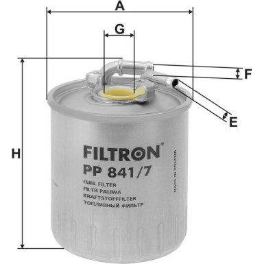 FILTRON Kraftstofffilter PP 841/7