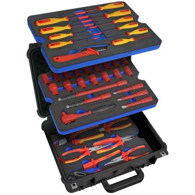 SW-Stahl VDE Hochvolt Werkzeugsatz 50-teilig V1000 SW-Stahl VDE Hochvolt Werkzeugsatz 50-teilig V1000