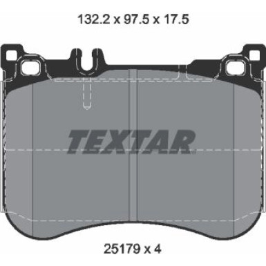 Bremsbelagsatz Db P. Sl (R231)/W222 3,5/4,7 01/12 2517903 Bremsbelagsatz Db P. Sl (R231)/W222 3,5/4,7 01/12 2517903