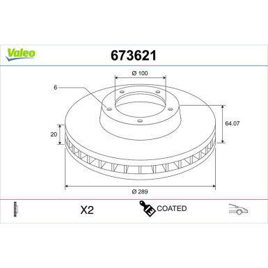 VALEO Bremsscheibe 186547 VALEO Bremsscheibe 186547