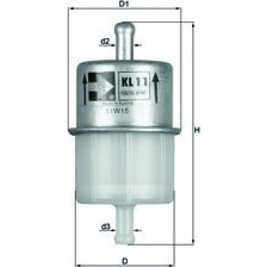 MAHLE Kraftstofffilter KL 11 OF MAHLE Kraftstofffilter KL 11 OF