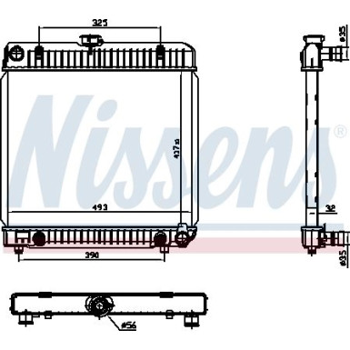 Wasserkühler PKW 62740 Wasserkühler PKW 62740