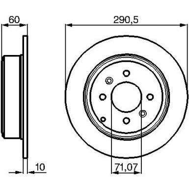 Bremsscheibe HA 0 986 478 877 Bremsscheibe HA 0 986 478 877