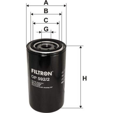 FILTRON Ölfilter OP 592/2 FILTRON Ölfilter OP 592/2