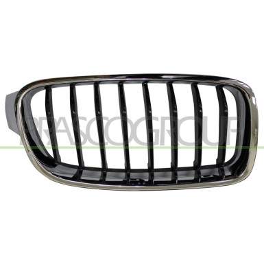 KÜHLERGRILL R CHROM/SCHWARZ PQ 1726,410,3