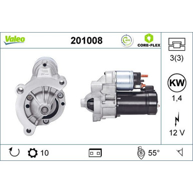 VALEO Anlasser 201008