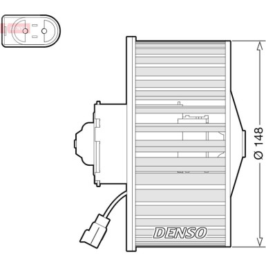 DENSO Innenraumgebläse DEA10054