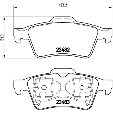 BREMBO Bremsklötze HA P 59 044 BREMBO Bremsklötze HA P 59 044