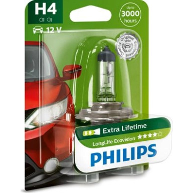 H4 Longerlife Eco Vision Bis zu 4-fache Lebensdauer LongLife EcoVision 12342LLECOB1