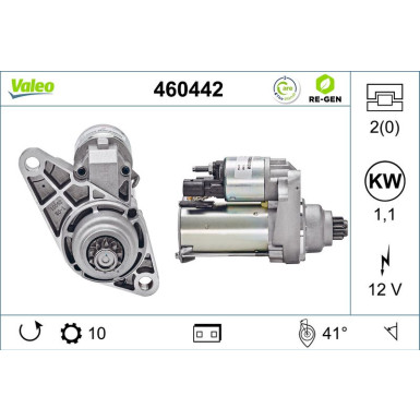 VALEO Anlasser 460442 VALEO Anlasser 460442