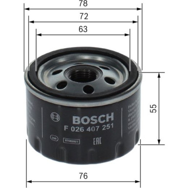 Ölfilter F 026 407 251 Ölfilter F 026 407 251