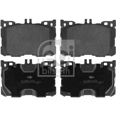 FEBI BILSTEIN Bremsbelagsatz, Scheibenbremse 116428 FEBI BILSTEIN Bremsbelagsatz, Scheibenbremse 116428