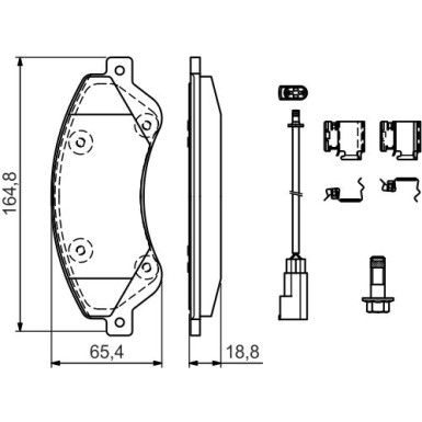 Bremsklötze FORD Transit 06 0 986 494 613
