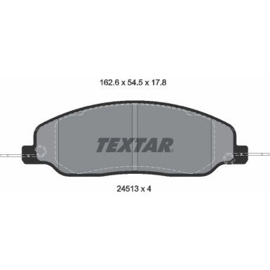 Bremsbelagsatz Ford P. Mustang 04 2451301 Bremsbelagsatz Ford P. Mustang 04 2451301