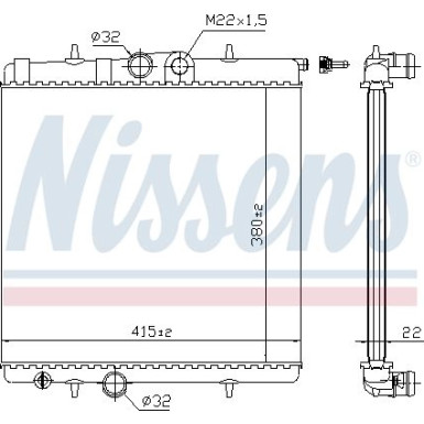 Wasserkühler PKW PEUGEOT 206 FIRST FIT 63708A