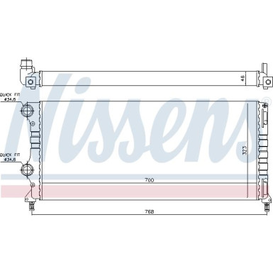 Wasserkühler PKW 61765