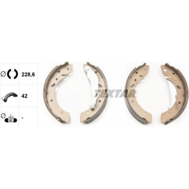 Bremsbacken Honda Accord 1.6 98-02 91055200 Bremsbacken Honda Accord 1.6 98-02 91055200