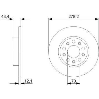 Bremsscheibe HA 0 986 479 292 Bremsscheibe HA 0 986 479 292