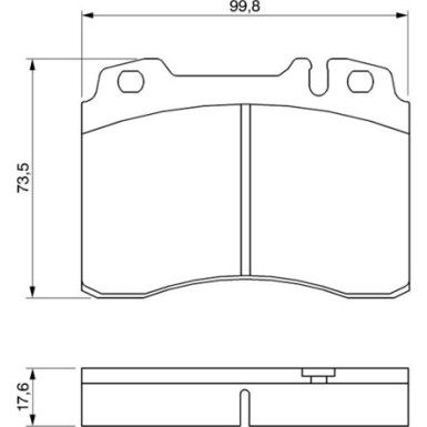 Bremsklötze MERCEDES W124-Serie 0 986 460 966 Bremsklötze MERCEDES W124-Serie 0 986 460 966
