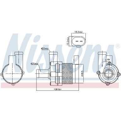 NISSENS Zusatzwasserpumpe 831067