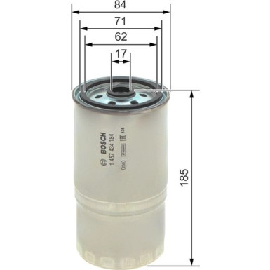 Kraftstofffilter 1457434184