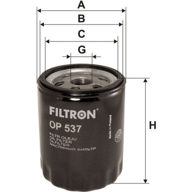 FILTRON Ölfilter OP 537 FILTRON Ölfilter OP 537