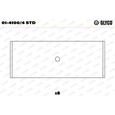 Pleuellager 01-4100/4 STD Pleuellager 01-4100/4 STD