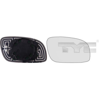 TYC Spiegelglas, Außenspiegel 337-0166-1 TYC Spiegelglas, Außenspiegel 337-0166-1