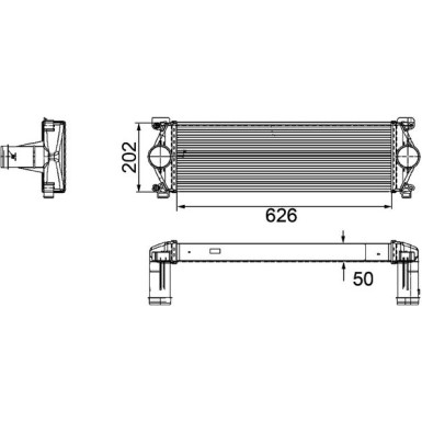 Ladeluftkühler CI 254 000P Ladeluftkühler CI 254 000P