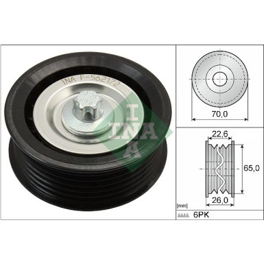 Umlenkrolle FORD,OPEL Astra 1.9 CDTI 04 532 0531 10 Umlenkrolle FORD,OPEL Astra 1.9 CDTI 04 532 0531 10