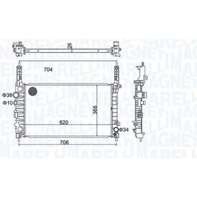 Kühler, Motorkühlung 350213162900
