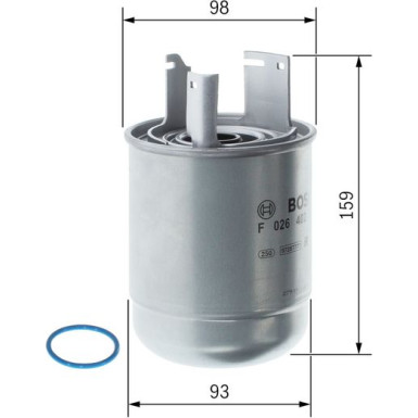 Kraftstofffilter NISSAN Qashqai,RENAULT 13 F 026 402 289