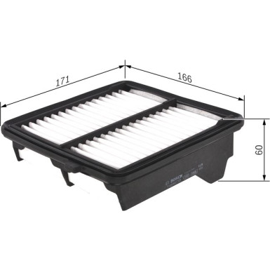 Luftfilter HONDA Jazz F 026 400 223