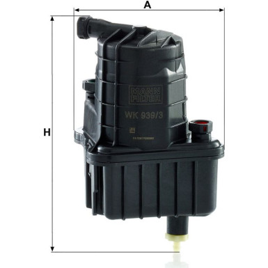 Mann & Hummel Kraftstofffilter PKW Renault Clio III,Modus 1,5dCi WK 939/3