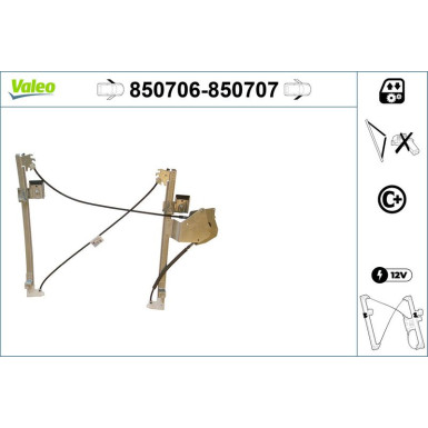 VALEO Fensterheber 850707