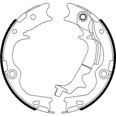 Handbremsbacken Kia Sportage 04-/10-/Ix35 10 91078300 Handbremsbacken Kia Sportage 04-/10-/Ix35 10 91078300