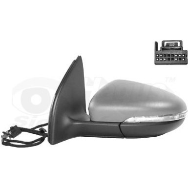 Aussenspiegel li. elek. Verstell. bhz VW Golf VI asph.6Pinsgrundiert OE 5K0857507AD9B9 HAGUS Aussenspiegel li. elek. Verstell. bhz VW Golf VI asph.6Pinsgrundiert OE 5K0857507AD9B9 HAGUS