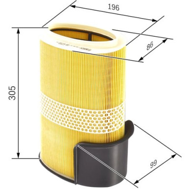 Luftfilter PORSCHE Boxster,Cayman F 026 400 131